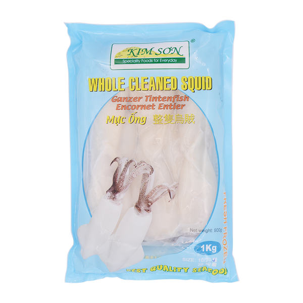Whole Cleaned Squid 10/20 1kg (Frozen) - Longdan Online Supermarket
