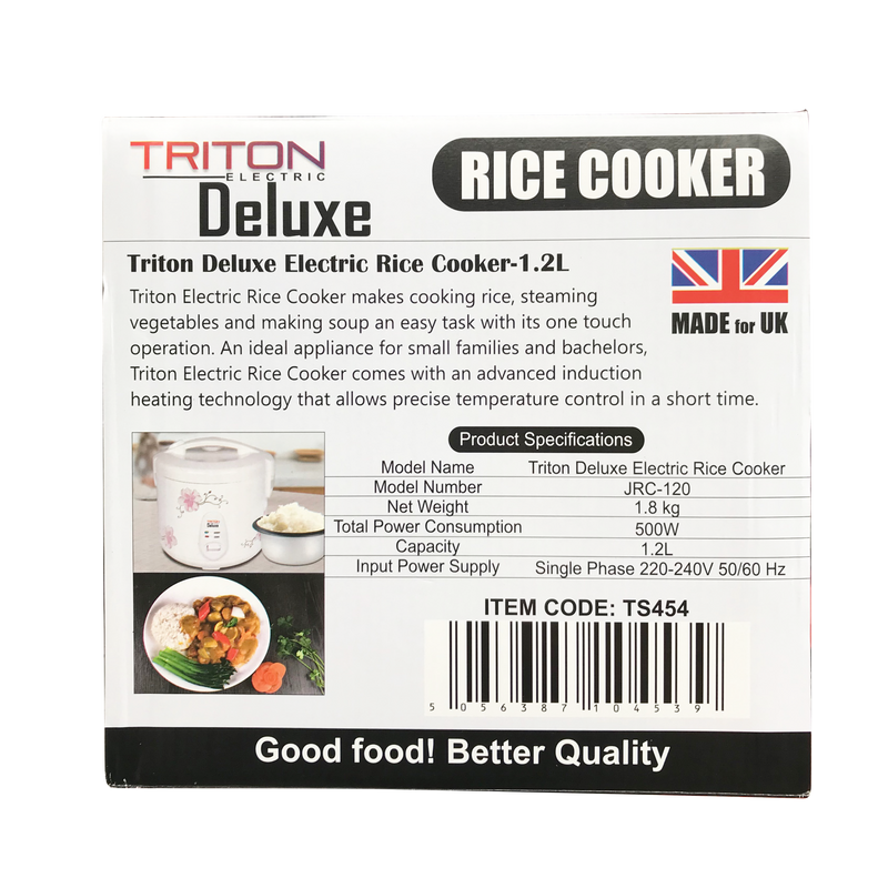 TRITON Deluxe Electric Rice Cooker - 1.2L - Longdan Official