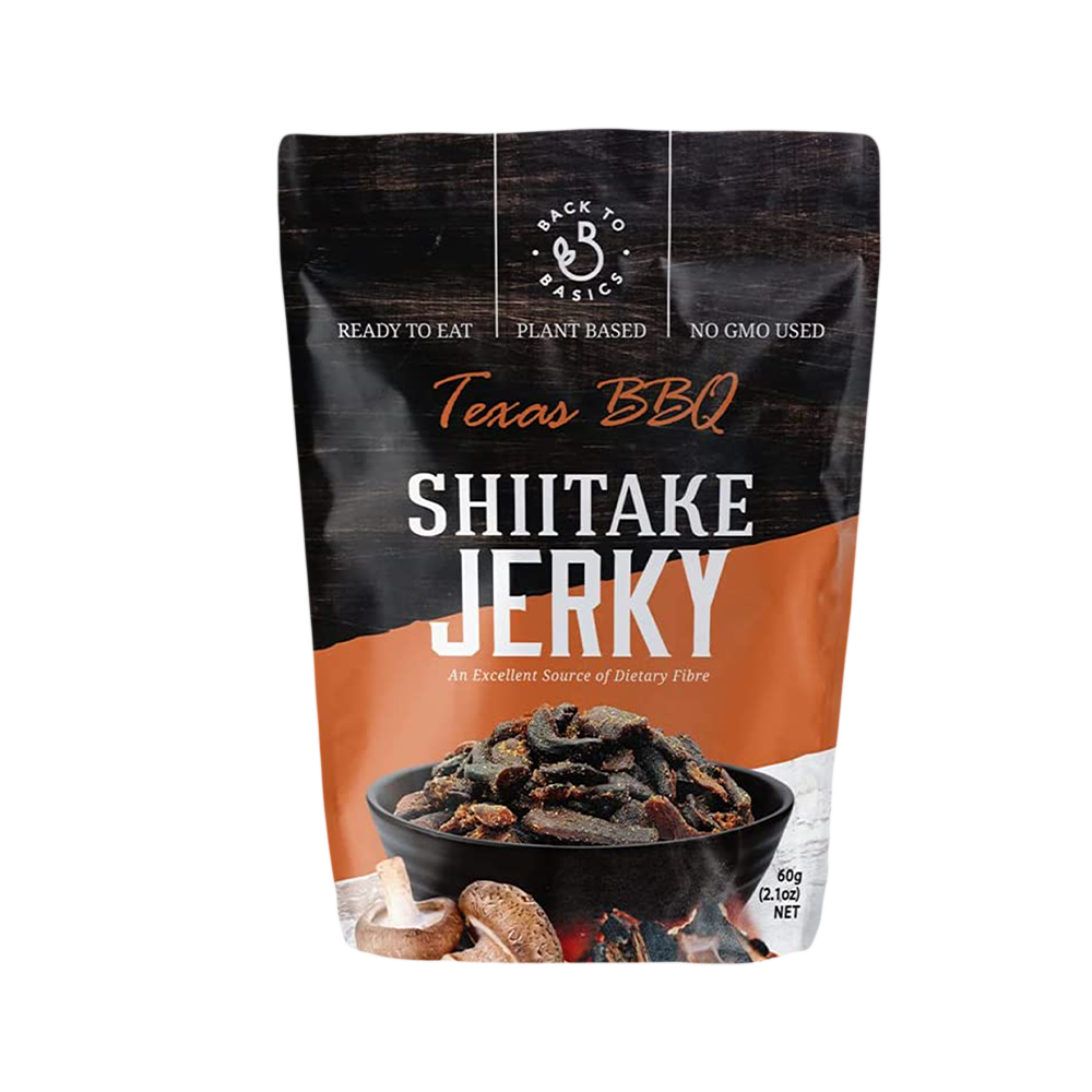 BACK TO BASICS Shiitake Jerky Texas BBQ 60g