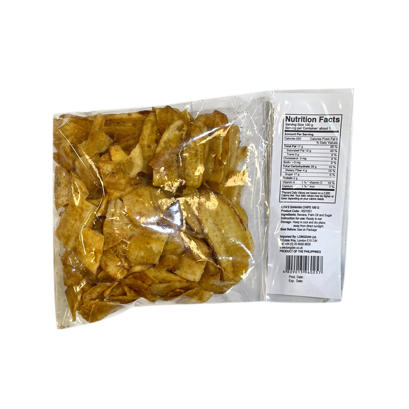 Lita Banana Chips 100g - Longdan Official