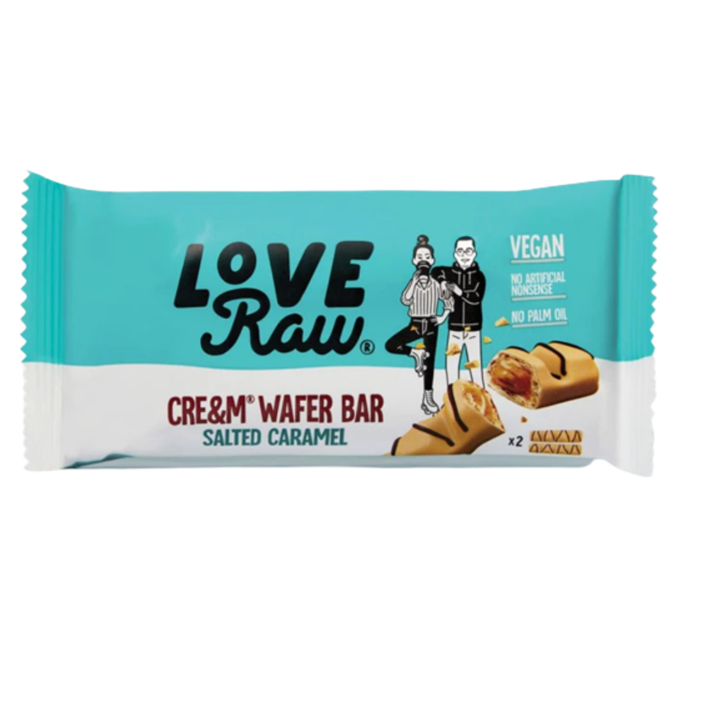LOVERAW Cream Filled Caramel Wafer 43g