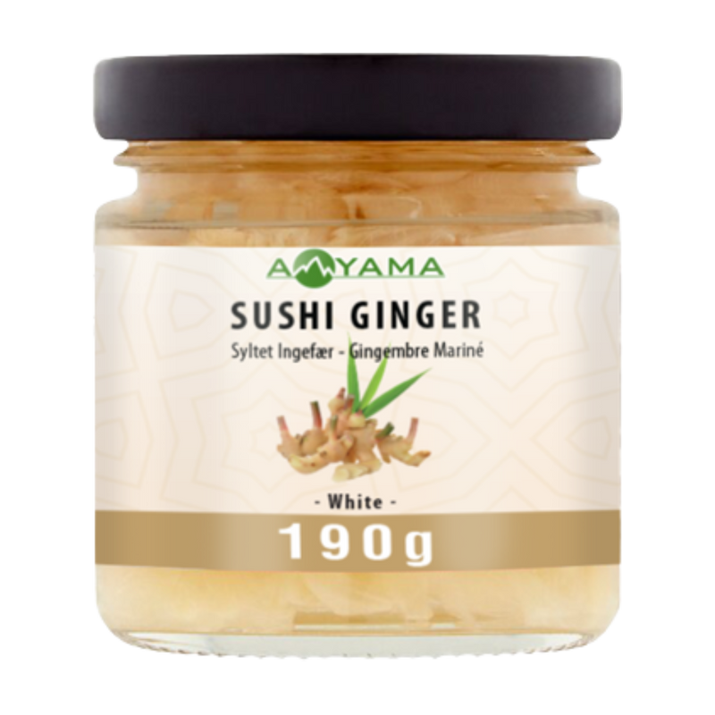Aoyama Sushi Ginger White In Jar 190g (Case 12) - Longdan Official