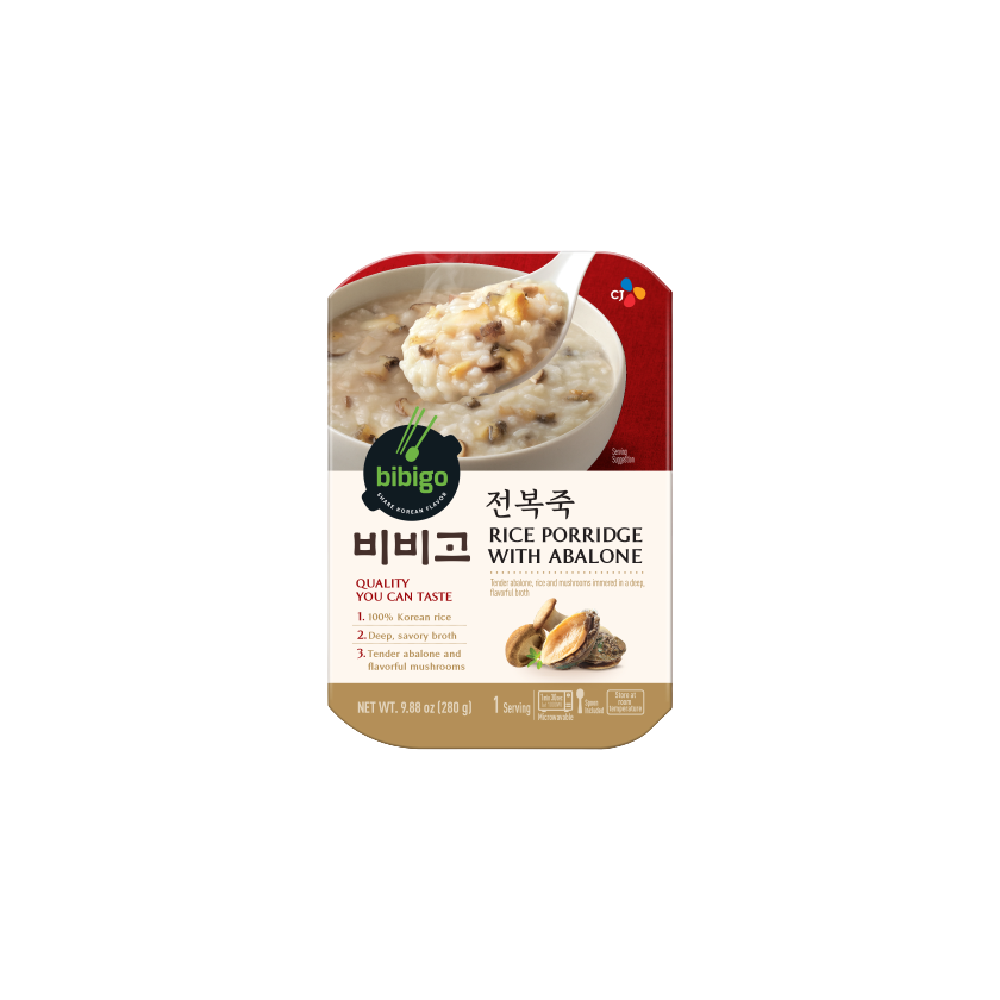CJ BIBIGO Rice Porridge With Abalone 280g (Case 24)