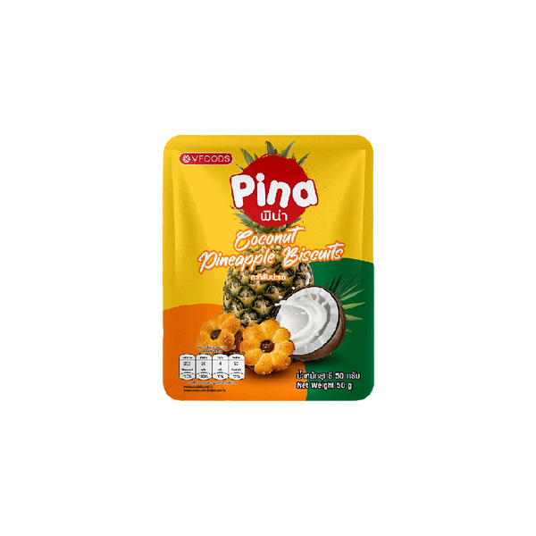 PINA Coconut Pineapple Biscuits with Pineapple Jam 50g