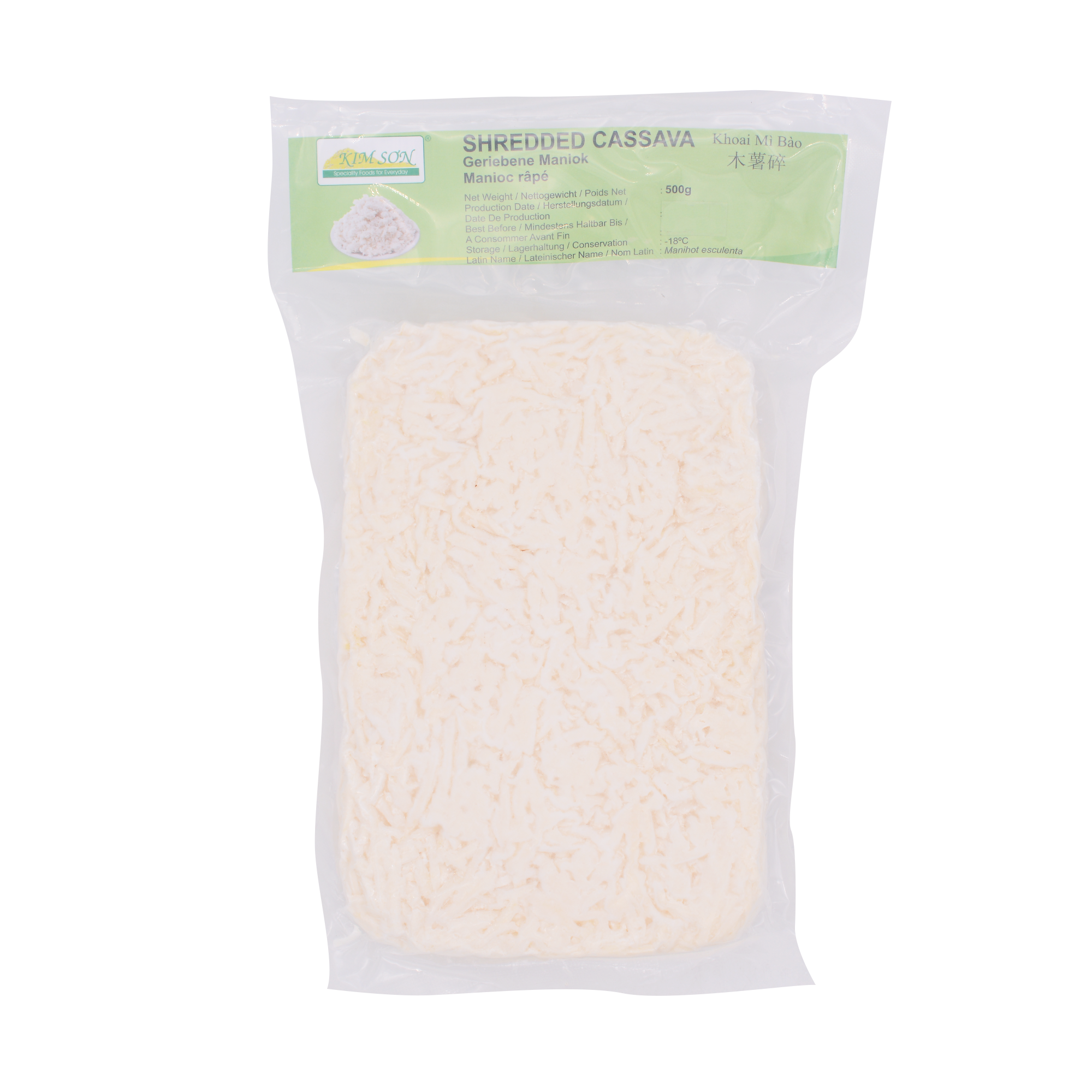 Kimson Shredded Cassava 500g (Frozen)