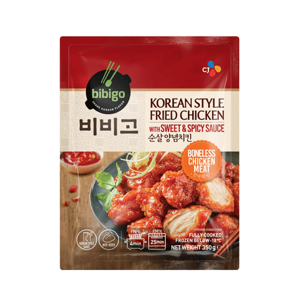 CJ Bibigo Korean Fried Chicken with Sweet & Spicy Sauce 350g (Frozen) - Longdan Official