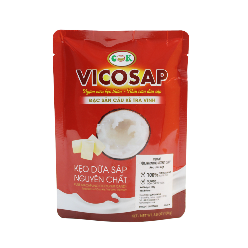 Vicosap ピュア マカプノ ココナッツ キャンディ 100g (ケース 30)