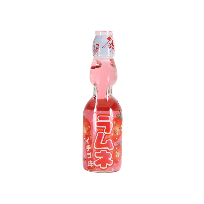 HATA KOSEN Bottle Ramune Strawberry 200Ml - Longdan Official Online Store