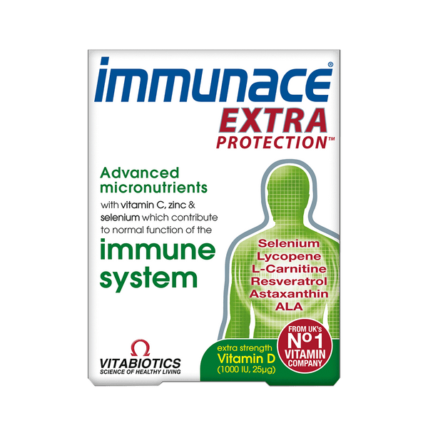 VITABIOTICS Immunace Extra Protection 30 Tablets