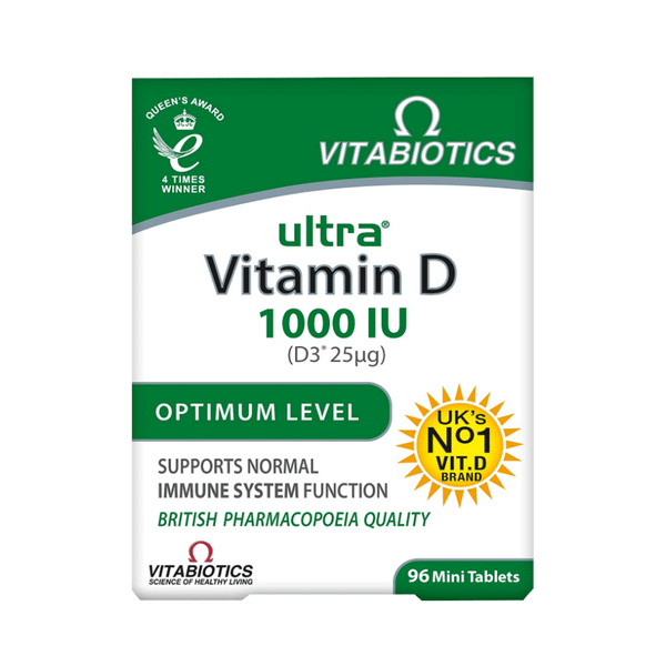 VITABIOTICS Ultra Vitamin D3 1000 IU 96 Viên