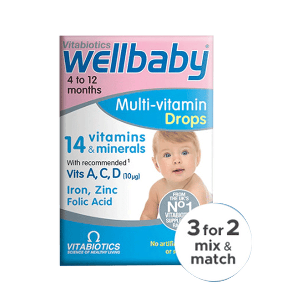 VITABIOTICS Thuốc Vitamin Tổng Hợp Wellbaby 30ML