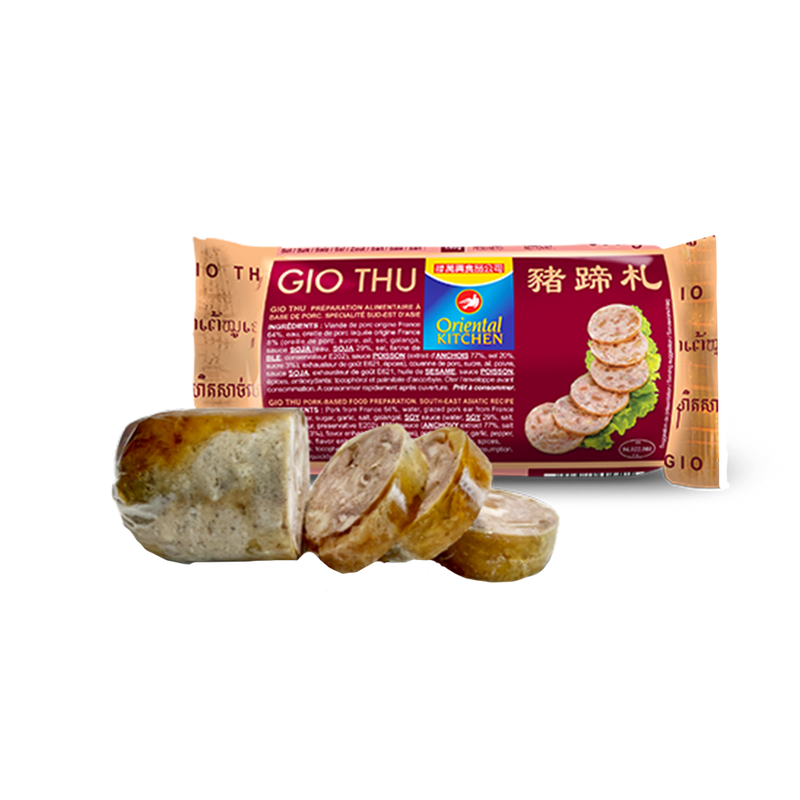 ORIENTAL KITCHEN Vietnamese Salami (Gio Thu) With Pork's Ear 380g (Frozen)