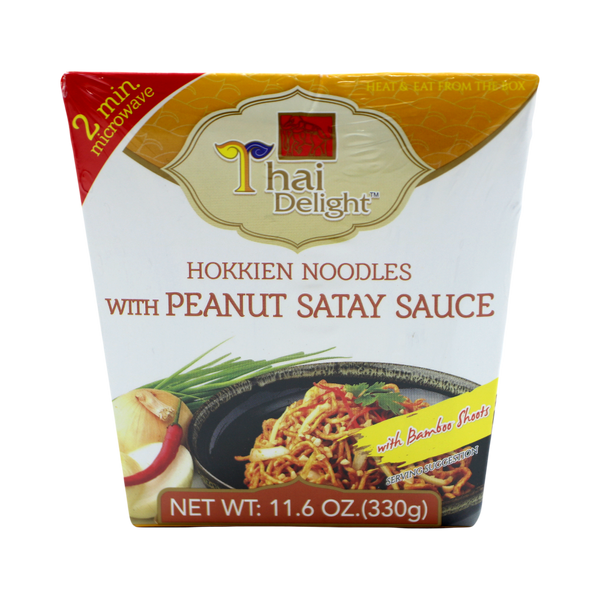 THAI DELIGHT Hokkien Noodles With Peanut Satay Sauce 330g (Case 12)