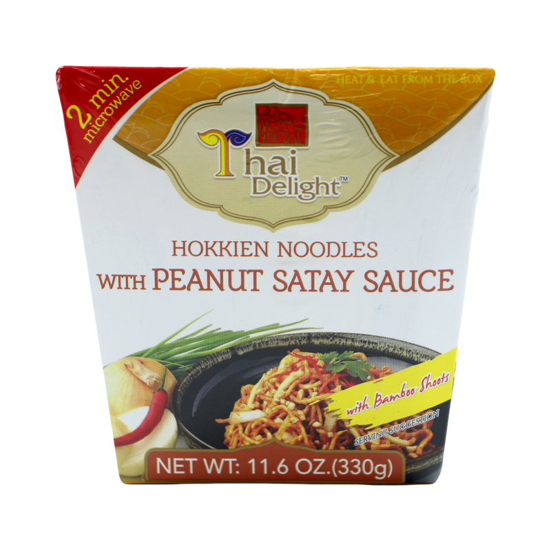 THAI DELIGHT Hokkien Noodles With Peanut Satay Sauce 330g (Case 12) - Longdan Official