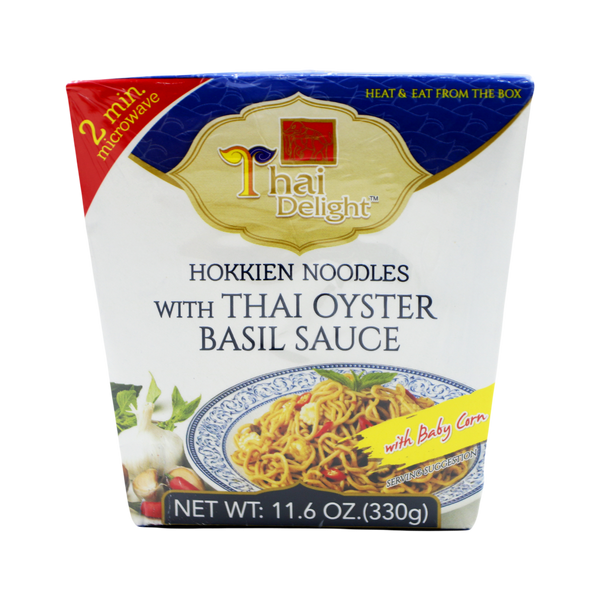 THAI DELIGHT Hokkien Noodles With Thai Oyster Basil Sauce 330g (Case 12) - Longdan Official