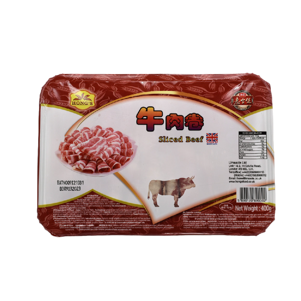 HONG'S Curly Beef Slice 400g (Frozen)