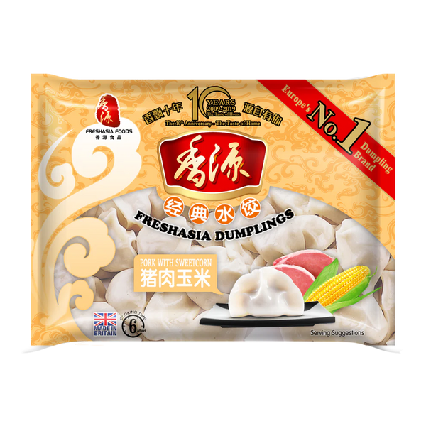 FRESHASIA Pork, Prawn & Sweetcorn Dumplings 400g (Frozen)