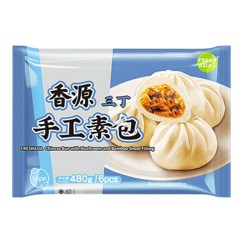 FRESHASIA Mushroom & Bamboo Shoot Bun 480g (Frozen)