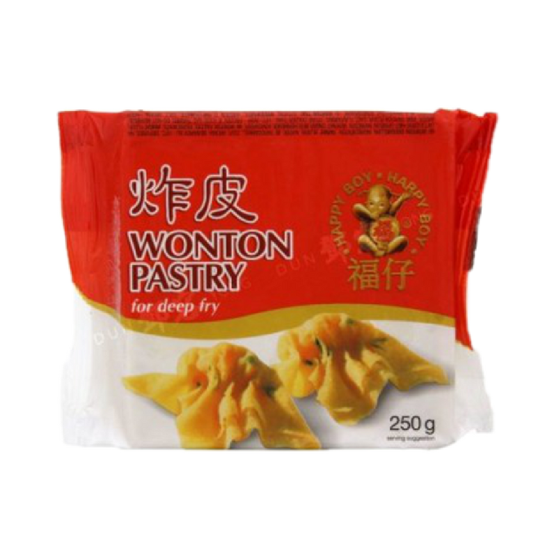 HAPPY BOY Wonton Pastry (Deep Fry) 250g (Frozen)