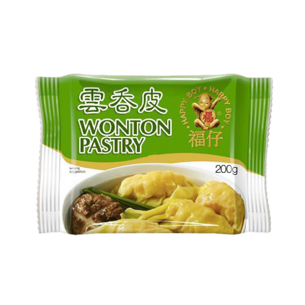 HAPPY BOY Wonton Pastry 200g (Frozen)