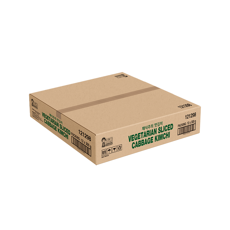 KIM'S KITCHEN PREMIUM Sliced Cabbage Kimchi (Fish Free) 300g (Case 12)