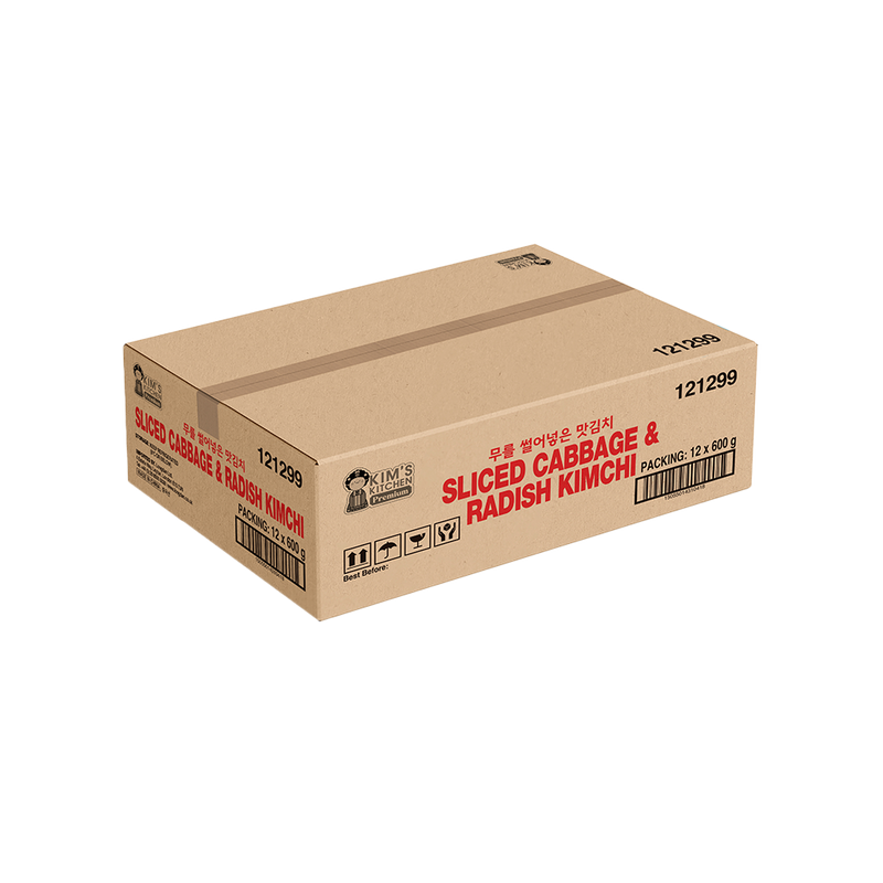 KIM'S KITCHEN PREMIUM Cabbage & Radish Kimchi 600g (Case 12)