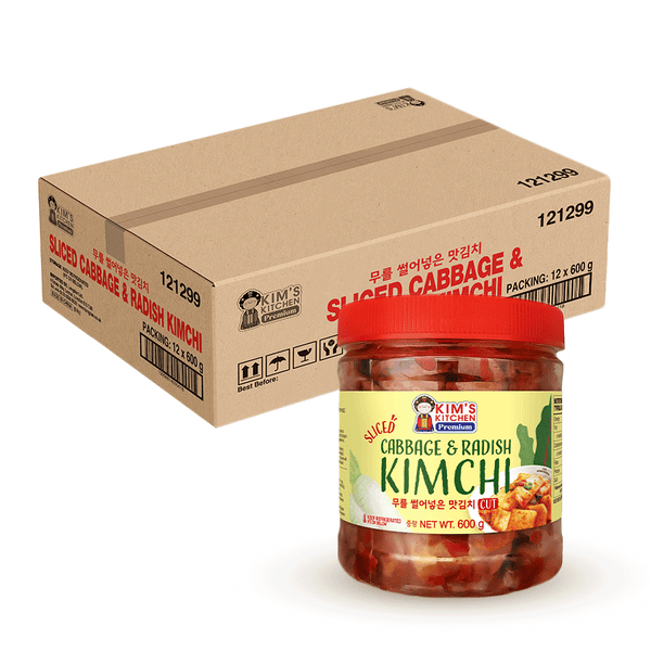 KIM'S KITCHEN PREMIUM Cabbage & Radish Kimchi 600g (Case 12)