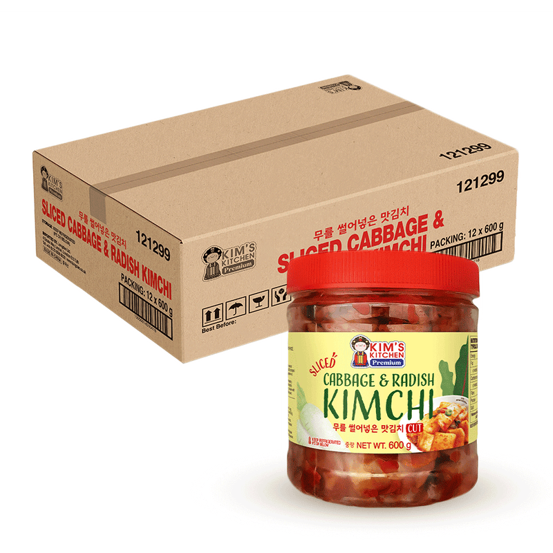 KIM'S KITCHEN PREMIUM Cabbage & Radish Kimchi 600g (Case 12)