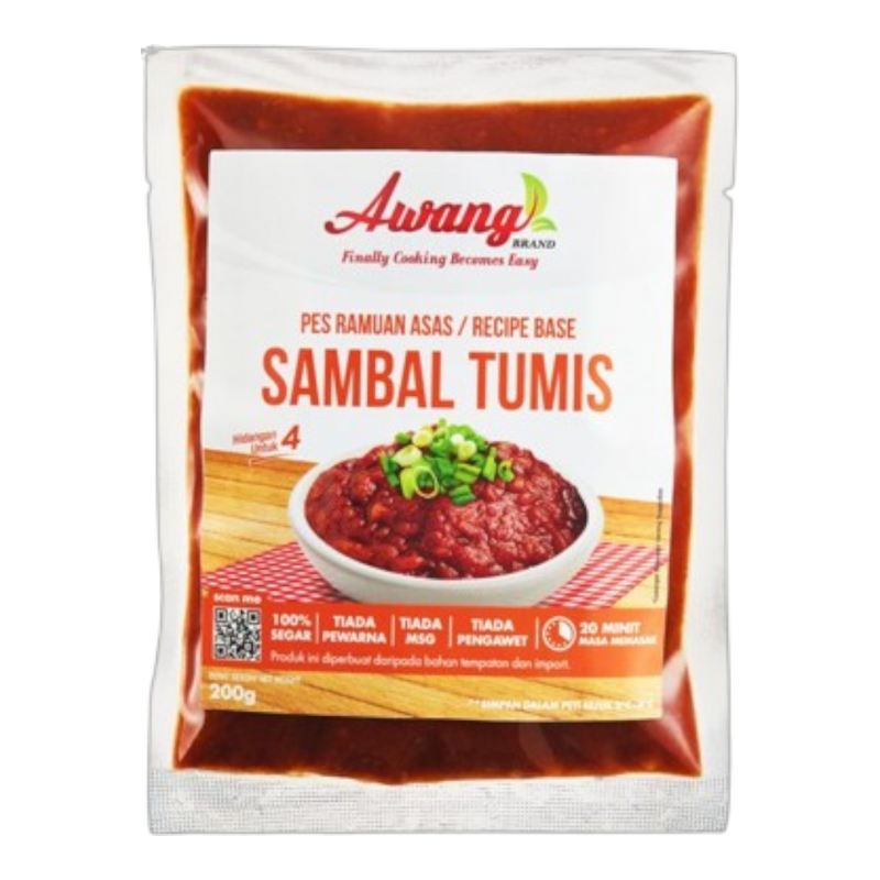 AWANG THƯƠNG HIỆU SỐT XÀO SAMBAL 200g (Thùng 24)