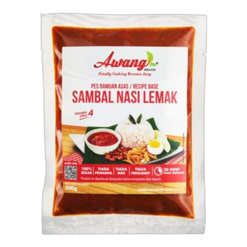 AWANG BRAND COCONUT RICE SAMBAL BASE PASTE 200g