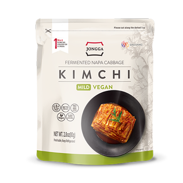 DS JONGGA Napa Cabbage Kimchi Mild Vegan 80g