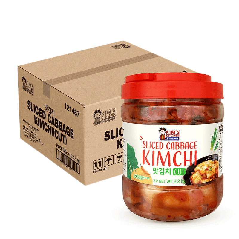 KIM'S KITCHEN PREMIUM Sliced Cabbage Kimchi 2.2 Kg (Case 4)