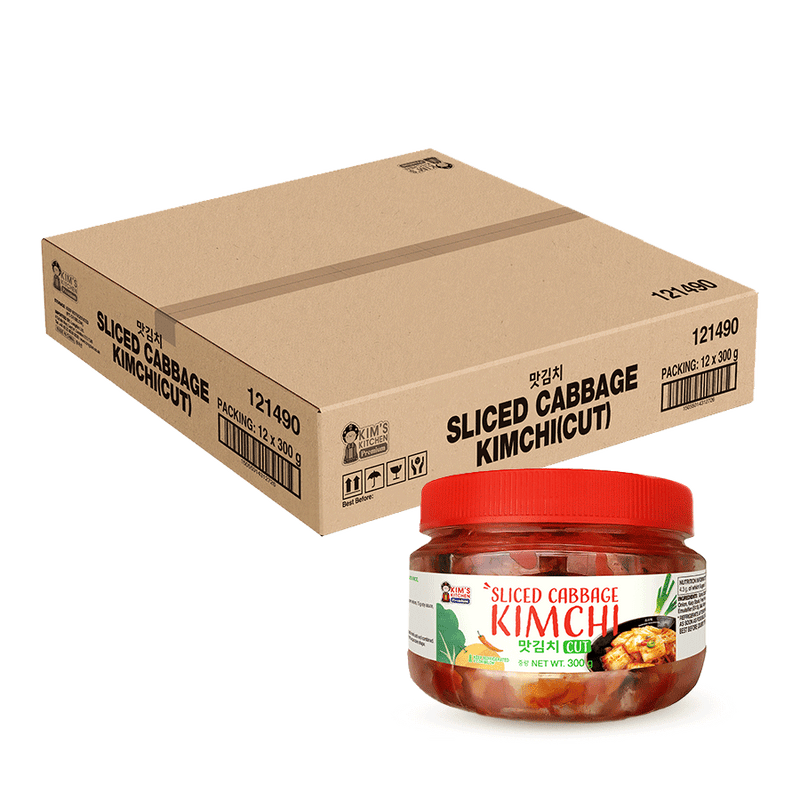 KIM'S KITCHEN PREMIUM Sliced Cabbage Kimchi 300g (Case 12)