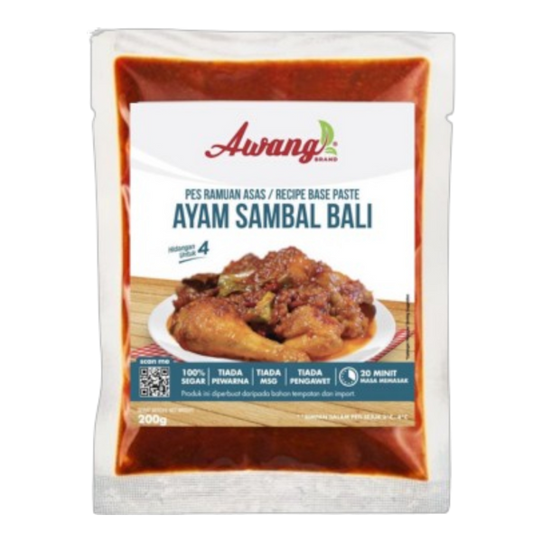 Awang Brand Balinese Sambal Chicken Base Paste 200g