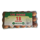 UK EGGS 18 Fresh Eggs Medium