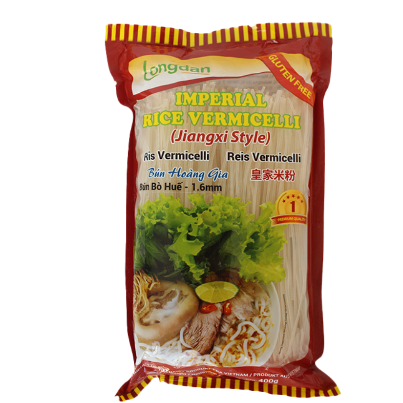 Pasta Rice Verm Longdan Imperial Rice Verm 1.6mm 400g (Case 30)