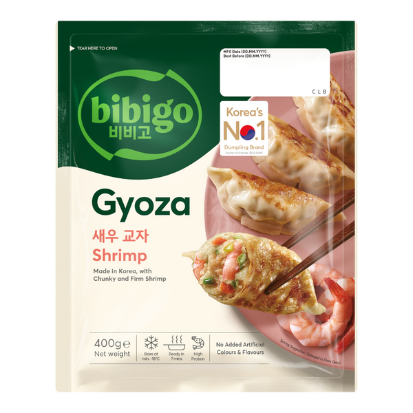 CJ BIBIGO Gyoza Dumplings Shrimp & Vegetable 400g