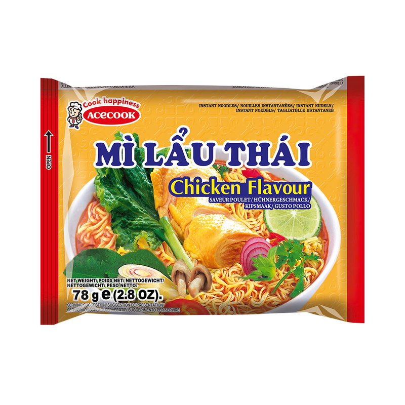 MI LAU THAI Instant Noodles Chicken Flavor 78g