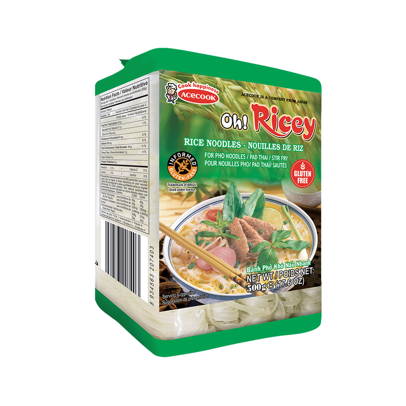 OH! RICEY Dried Rice Noodles 500g (Case 18)