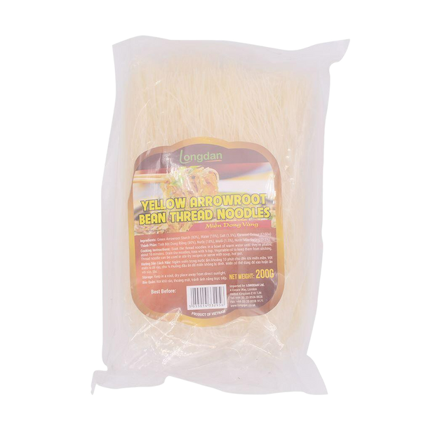 Longdan Yellow Arrowroot Bean Thread Noodle 1mm 200g