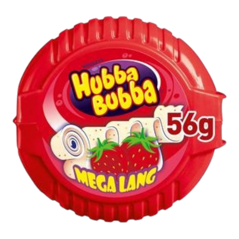 HUBBA BUBBA Mega Snappy Strawberry 56g (Case 12)