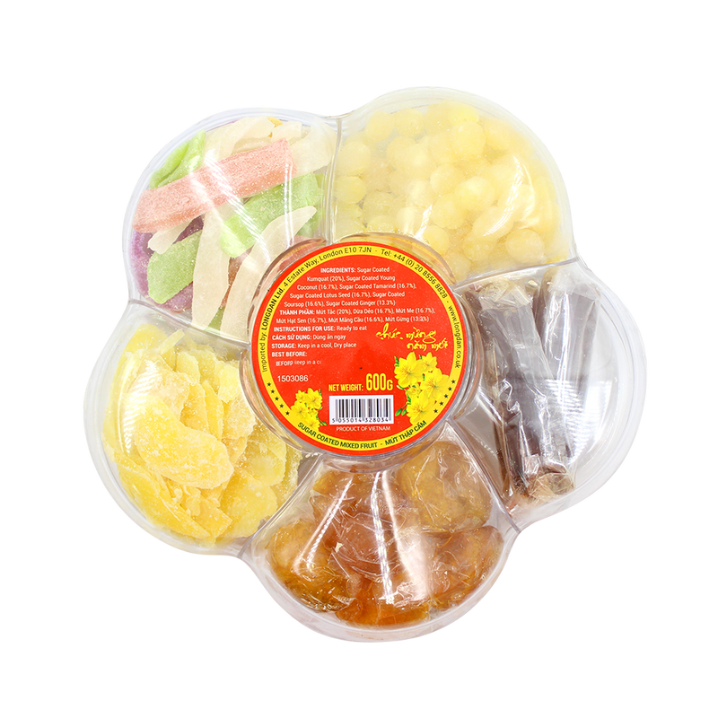 Longdan Sugar Coated Mixed Fruit 600g