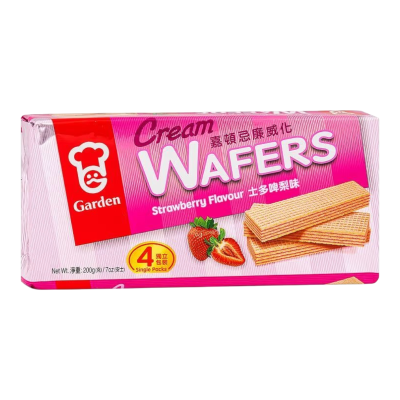 GARDEN Cream Wafers Strawberry 200g