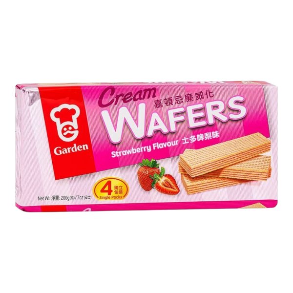 GARDEN Cream Wafers Strawberry 200g (Case 12)