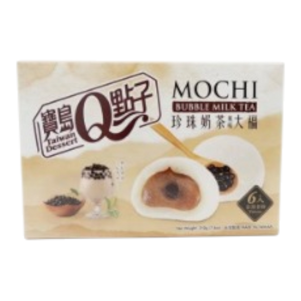Q TAIWAN DESSERT Bubble Tea Milk Mochi 210g (Case 24)