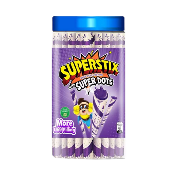 SUPER STIX Biscuit Stick Ube Flavour 324g - Longdan Official