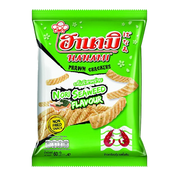 HANAMI Prawn Crackers Seaweed 60g (Case 24)