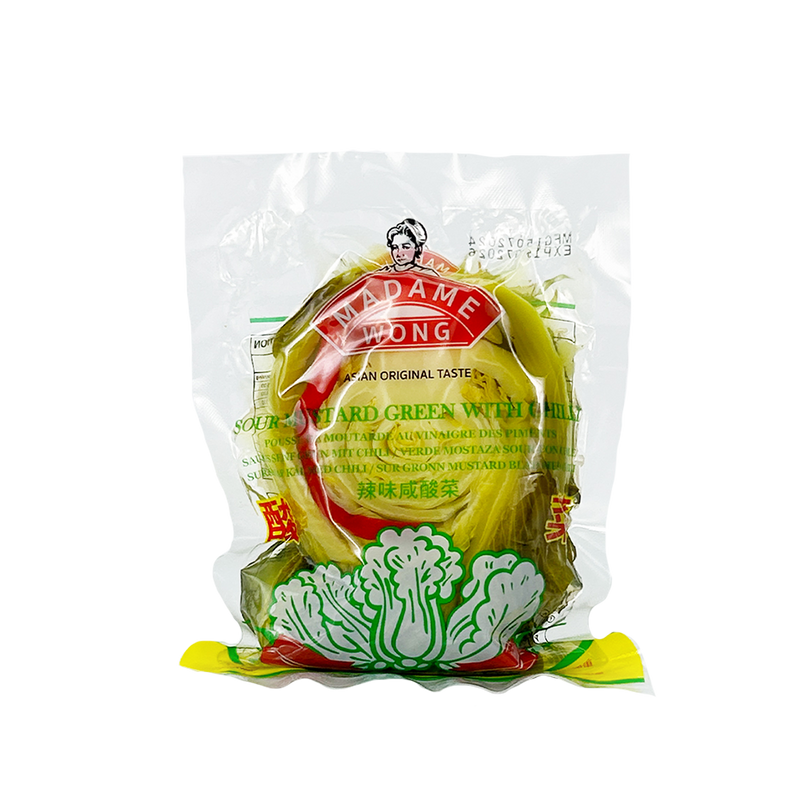 MADAME WONG Acar Sawi Asam Hijau Dengan Cabai 300g (Kotak 36)