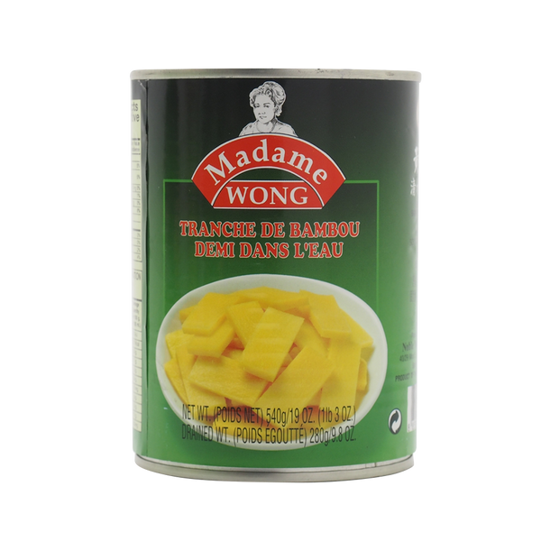 MADAME WONG  Canned Bamboo Shoot Slice  540g (Case 24)