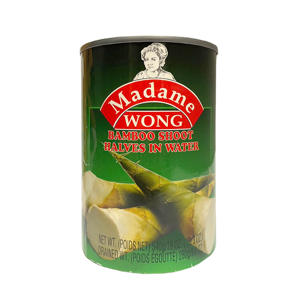 MADAME WONG Canned Bamboo Shoot Halves  540g (Case 24)